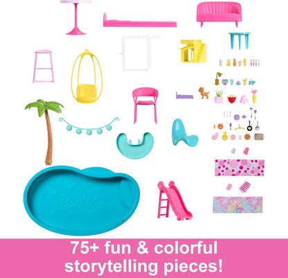 Doll house Pool Party Playset