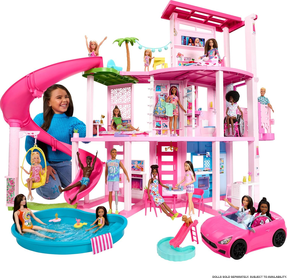 Doll house Pool Party Playset